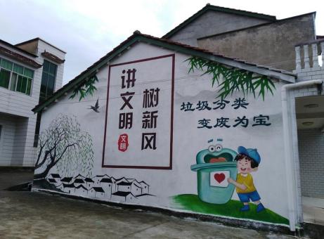 宣恩墙绘是现在流行的墙体广告